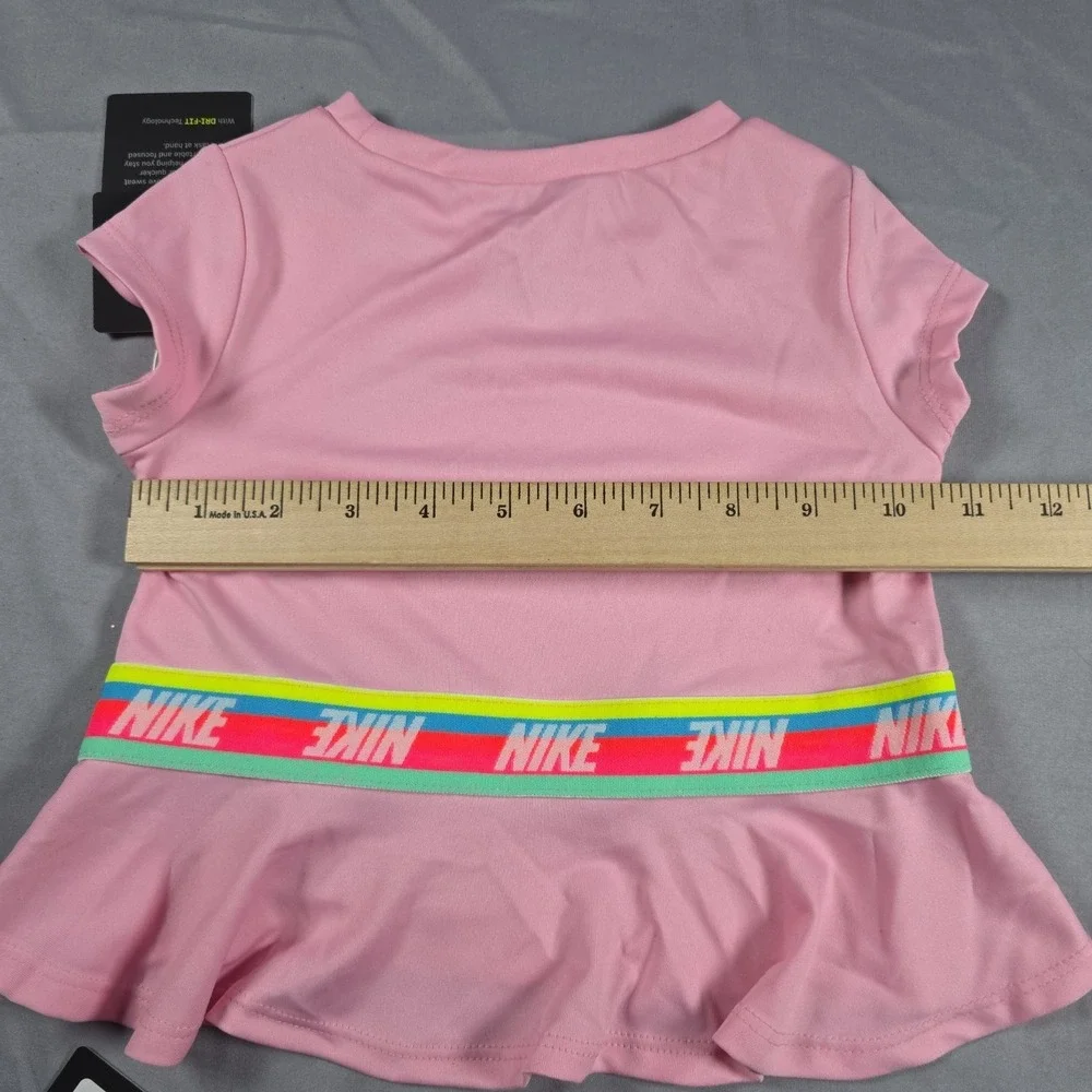 Nike Dri-Fit Little Girl's  2-Piece Graphic Tee & Short Set 2T